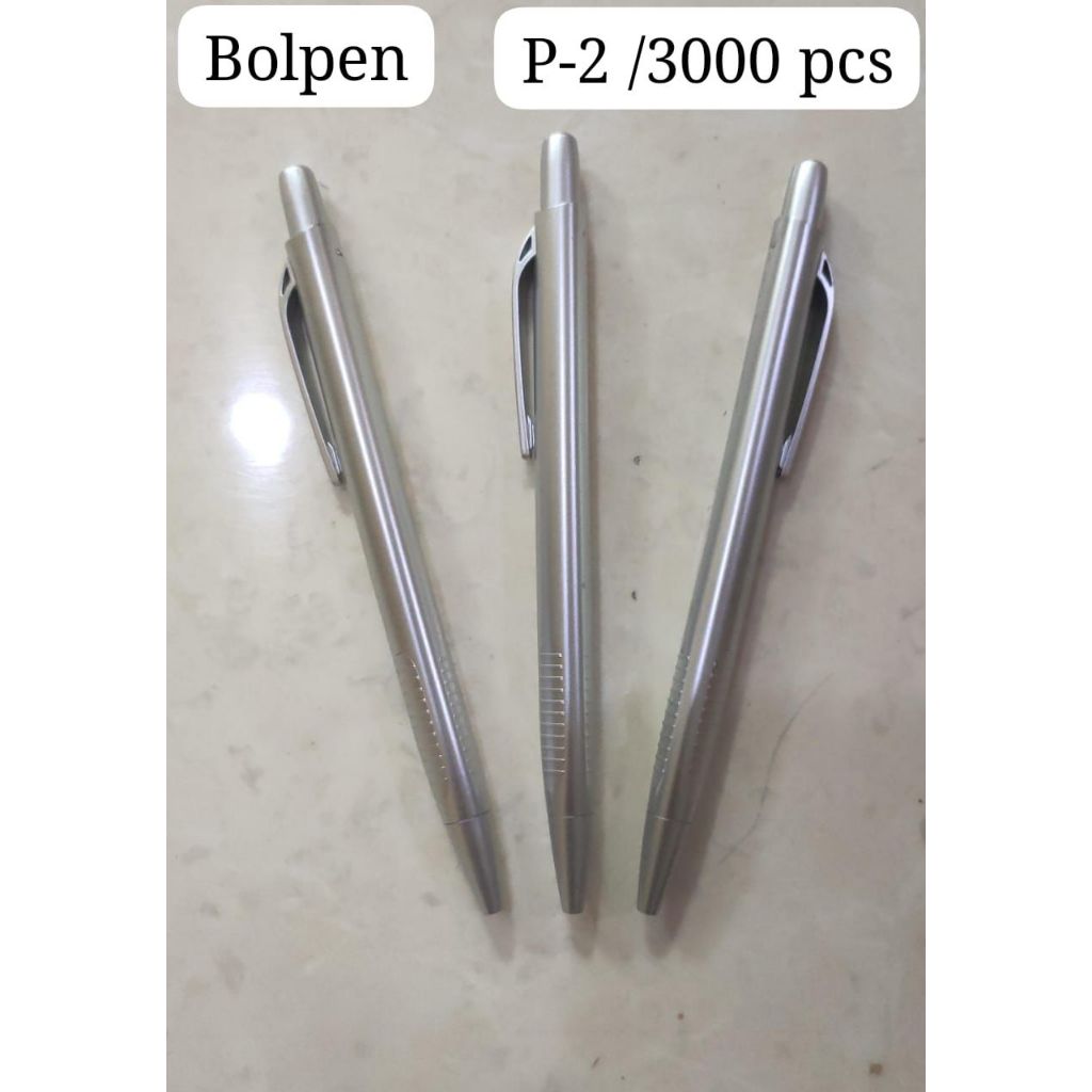 

ballpoint promosi indihe model segitiga silver P2 / model dudukan hp phone holder P6 satuan / berlian 3 susun indihe kode P9