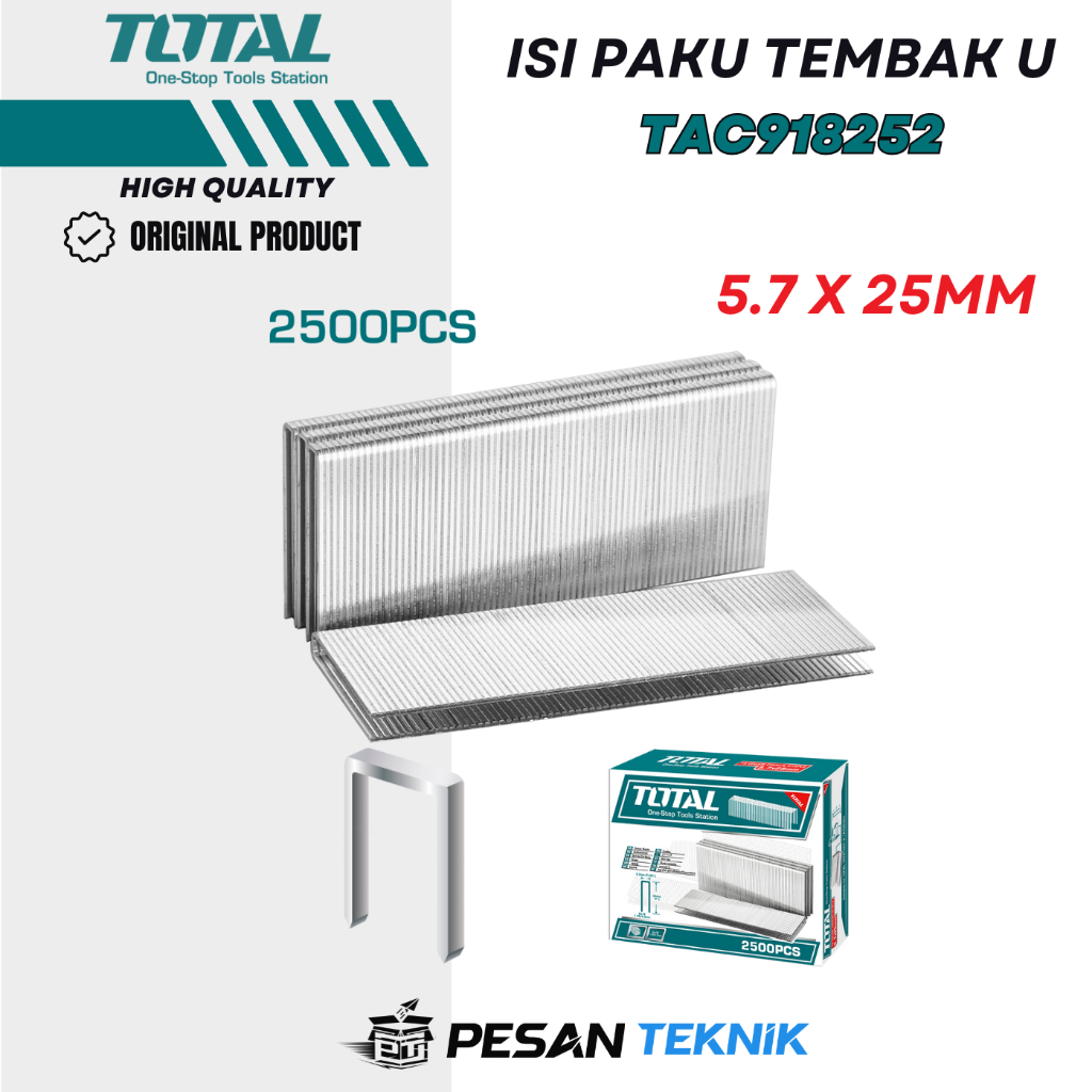 

Crown Staples Isi Paku Tembak U 25mm TOTAL TAC918252