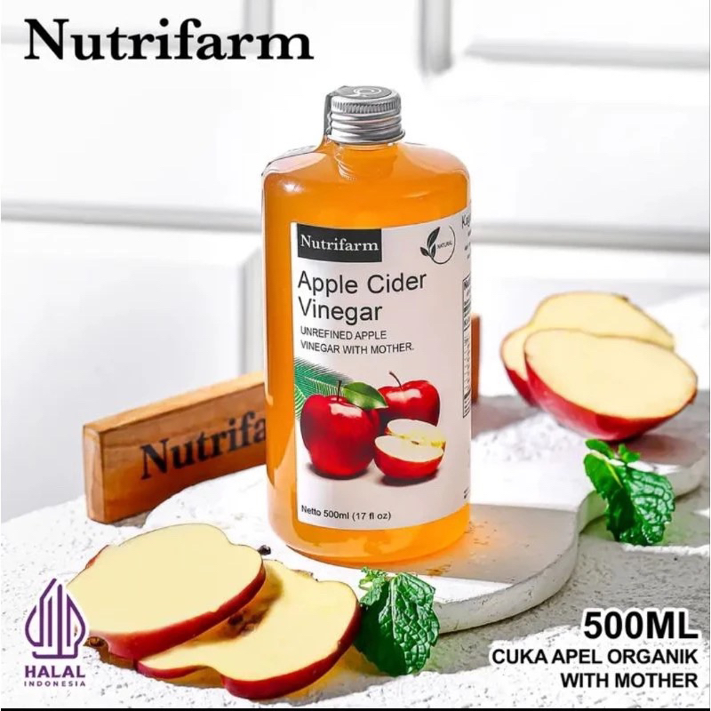 

Cuka Apel 500ML with Mother /Cuka Apel organik Apple Vinegar