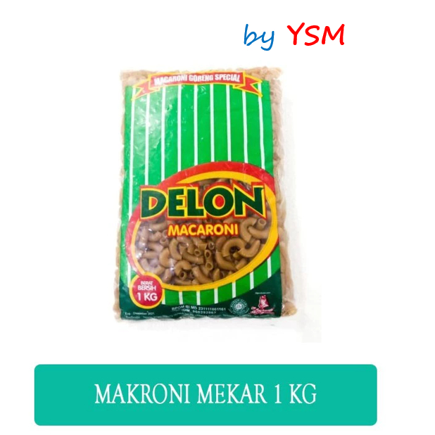 

MAKARONI DELON HIJAU / MAKARONI MEKAR DELON HIJAU 1KG