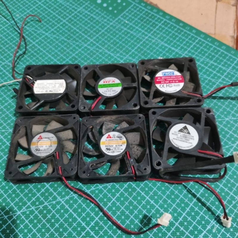 FAN DC 12V 6CM 3WIRE 2WIRE FAN DC SECOND MEREK ACAN NORMAL