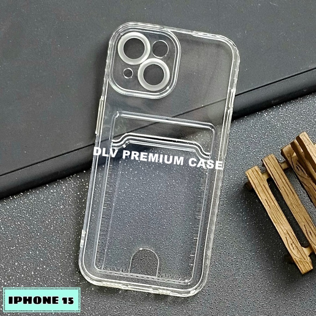IPHONE 15 IPHONE 15 PLUS  SOFTCASE CARD CASE BENING SLOT KARTU CASE IPHONE 15 IPHONE 15 PLUS