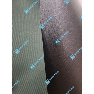 Terpal Kain CV Tentara Lebar 1.5m Premium Warna Hijau-Hitam / Kain Tenda Becak | Per Rol (Grosir)