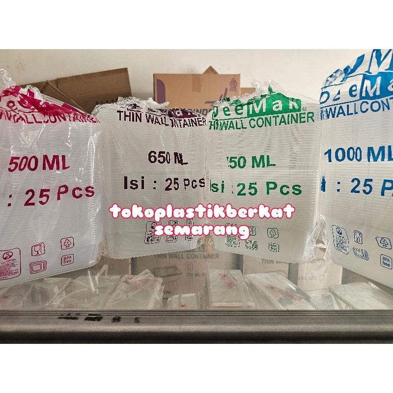 Thinwall 750ml rectangle / thinwall DM