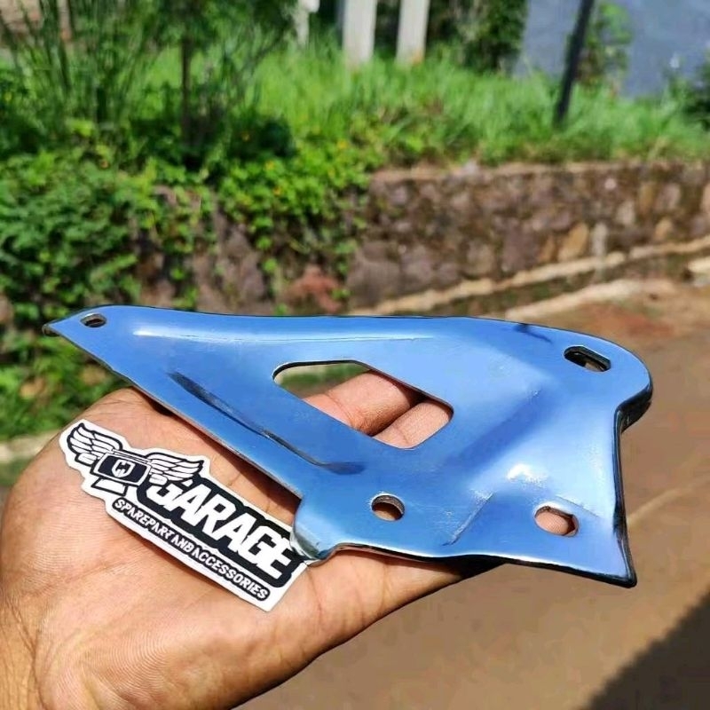 Braket Knalpot Honda Win 100 Crome Dudukan Knalpot Win detail ori