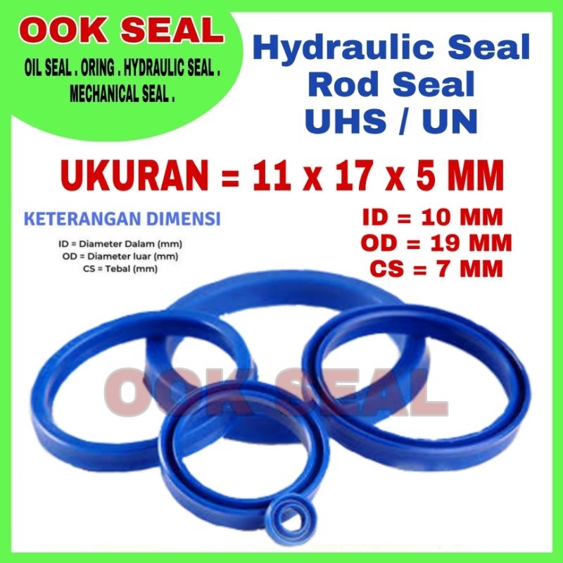 Seal Hydraulic Uhs 11 x 17 x 5 mm / Un 11 x 17 x 5 mm / Uns 11 x 17 x 5 mm / Hydraulic 11 x 17 x 5 m