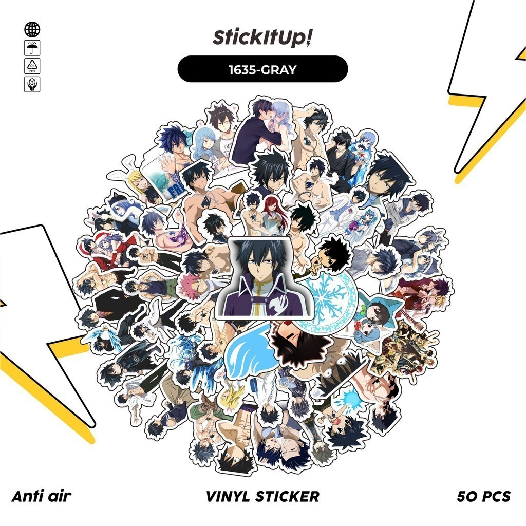 

COD✨ 100 Pcs Stiker FAIRY TAIL CHARACTER GRAY FULLBUSTER Lucu Anti Air Untuk Dekorasi Notebook Sepeda Skateboard Handphone DIY