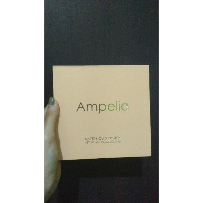 [BPOM] lipstik Matte Ampelia MATTE LIQUID LIPSTICK Preloved | Ready Stock