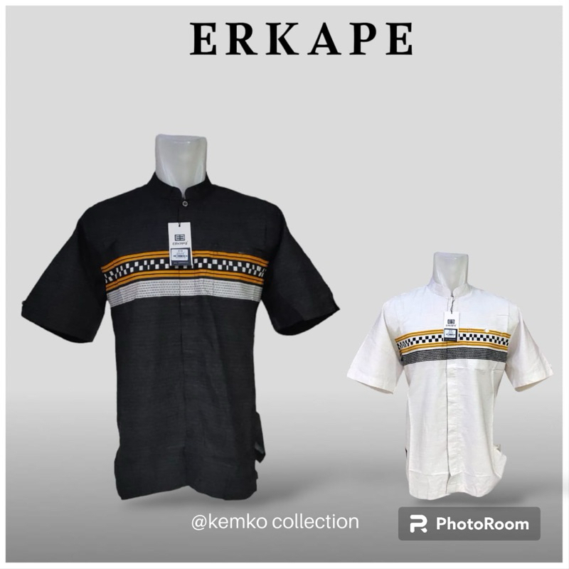 Kemeja Koko Kemko Katun Tangan Pendek by ERKAPE
