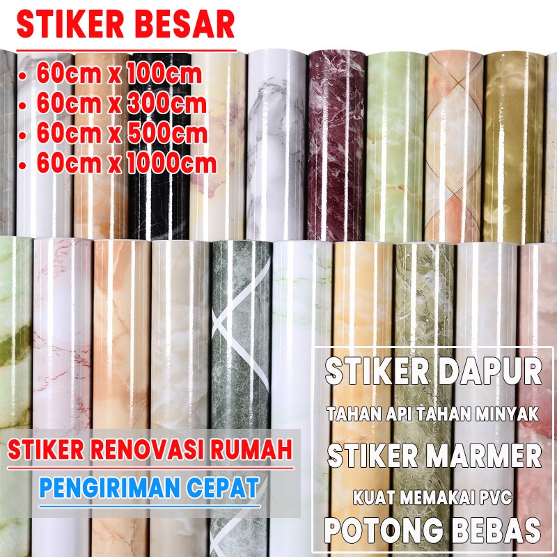【Barang spot】stiker dinding dapur wallpaper dapur motif wallpaper dinding dapur 10meter wallpaper st