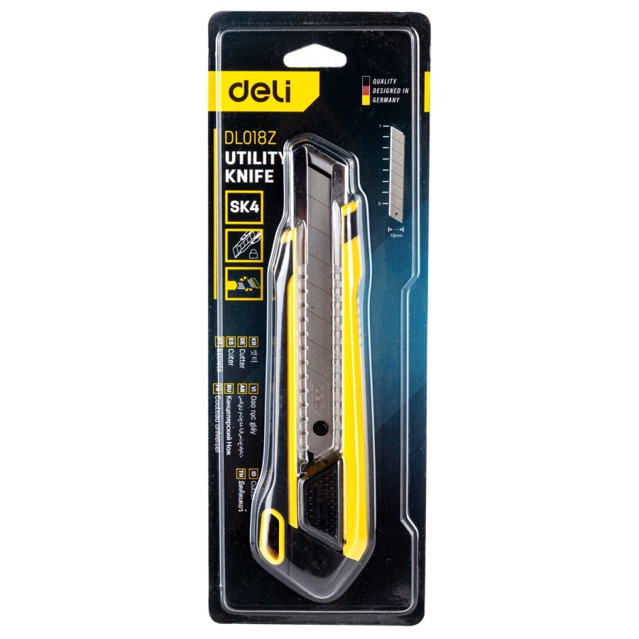 

DELI TOOLS Utility Knife EDL018Z Pisau Cutter 18mm Length