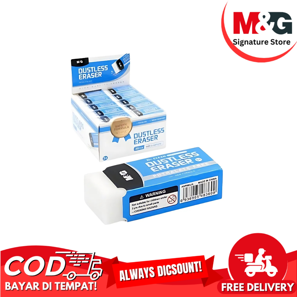 

Penghapus Lembut M&G Dustless Eraser M&G Dan Kenyal 3 Ukuran #AXP963JA #AXP963MA #AXP963LZ