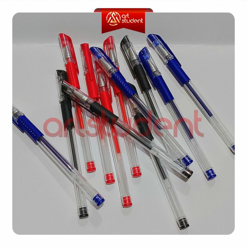 

Pulpen Tinta Warna / Pena / Ball pen / Alat Tulis Atk / Hitam Biru Merah / perlengkapan sekolah