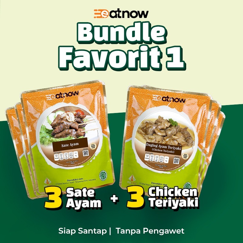 

EatNow Bundle Isi 6 - Chicken Teriyaki - Sate Ayam