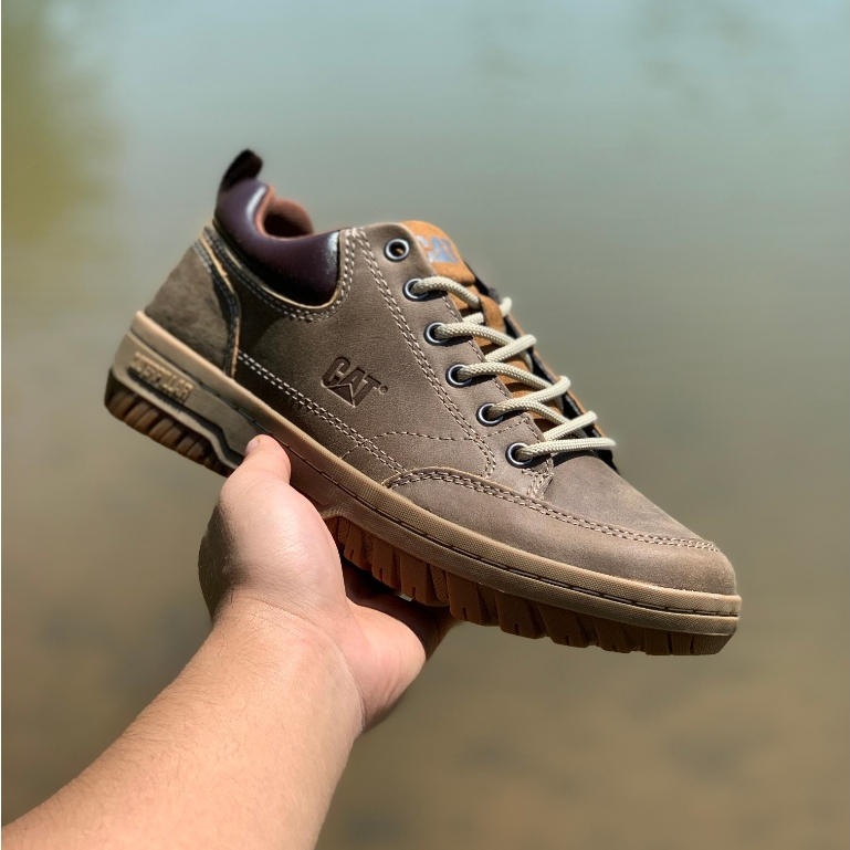 Original Caterpillar Genuine Leather Men Boot Shoes 1451010