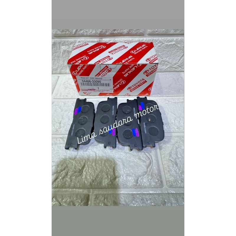 BRAKE PAD KAMPAS REM DEPAN CAMRY ACV30R 2.4 2002-2006WISH 1.8 /2.0 2003-2008 04466-33090