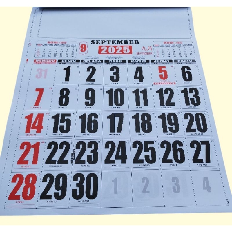 

kalender kerja super jumbo tahun 2025m