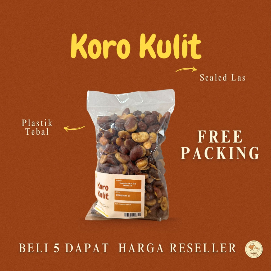 KORO KULIT / KACANG KORO KULIT ASIN