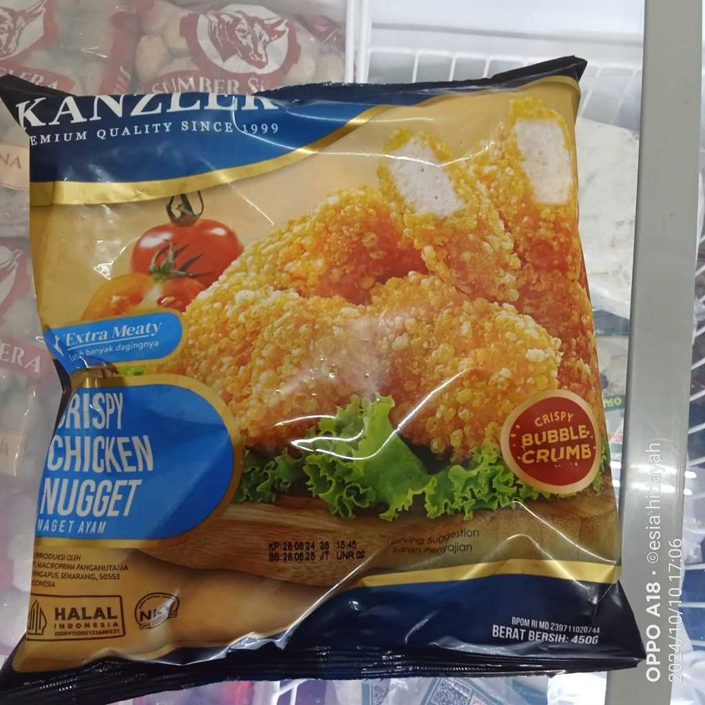 

KANZLER CHICKEN NUGGET CRISPY 450GR