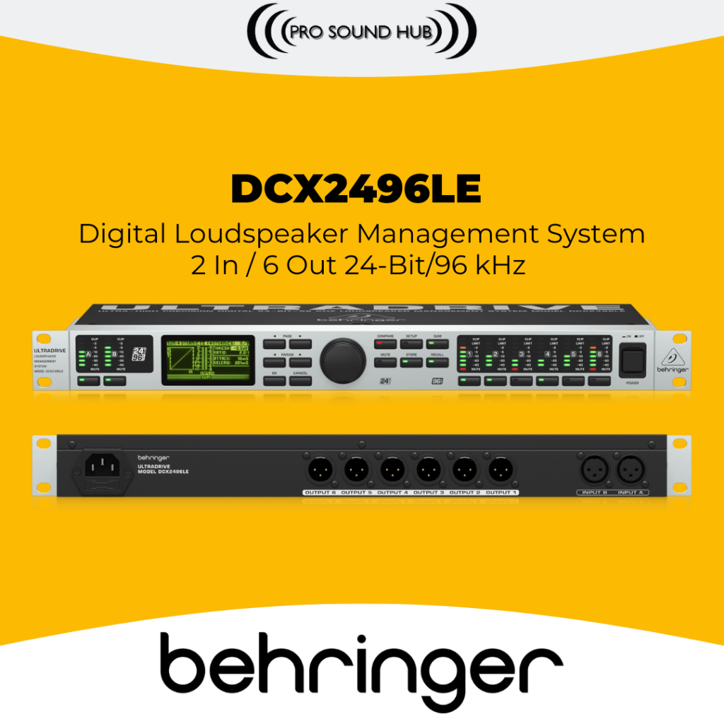 Behringer DCX2496LE DCX2496 LE DLMS Speaker Management Crossover