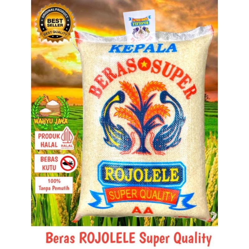 

BERAS ROJOLELE QUALITY 5,10,15,20,25 liter