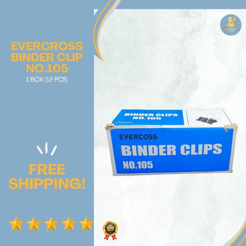 

Evercross Binder Clips No.105/ 1 Box (12 pcs)/ HARGA TERJANGKAU KUALITAS TERBAIK!/ FREE BONUS RANDOM!