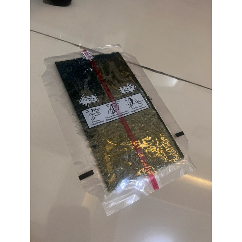 

HALAL BPOM! Nori triangle / Nori Pembungkus Onigiri Grade A Seaweed 10pcs