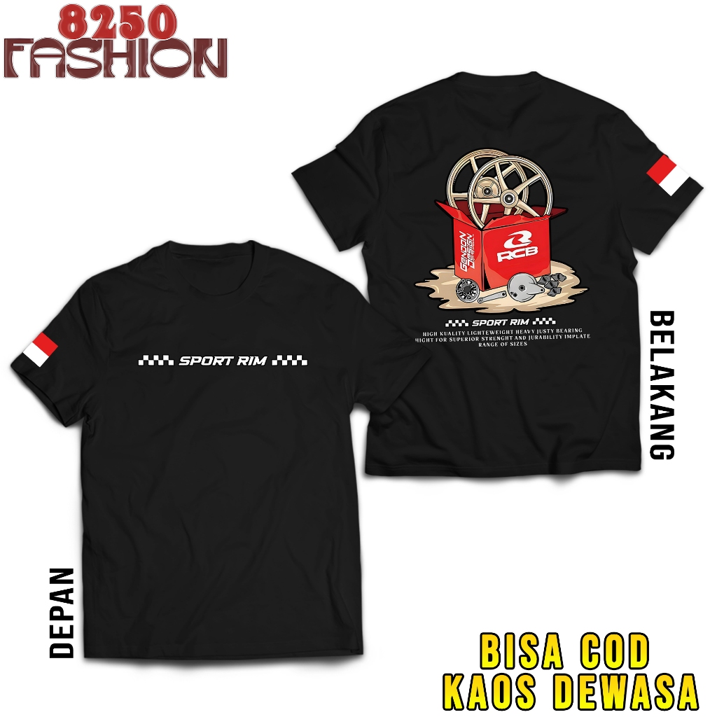 KAOS RCB RACING VELG RCB ORIGINAL OTOMOTIF - DISTRO TERLARIS OTOMOTIF