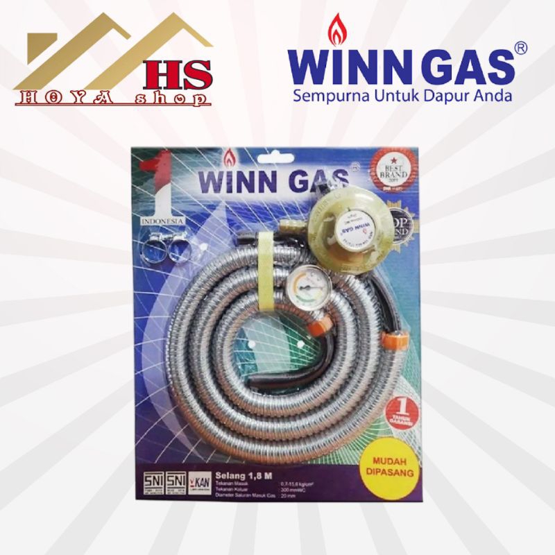 SELANG PAKET REGULATOR WINN GAS W-118 M