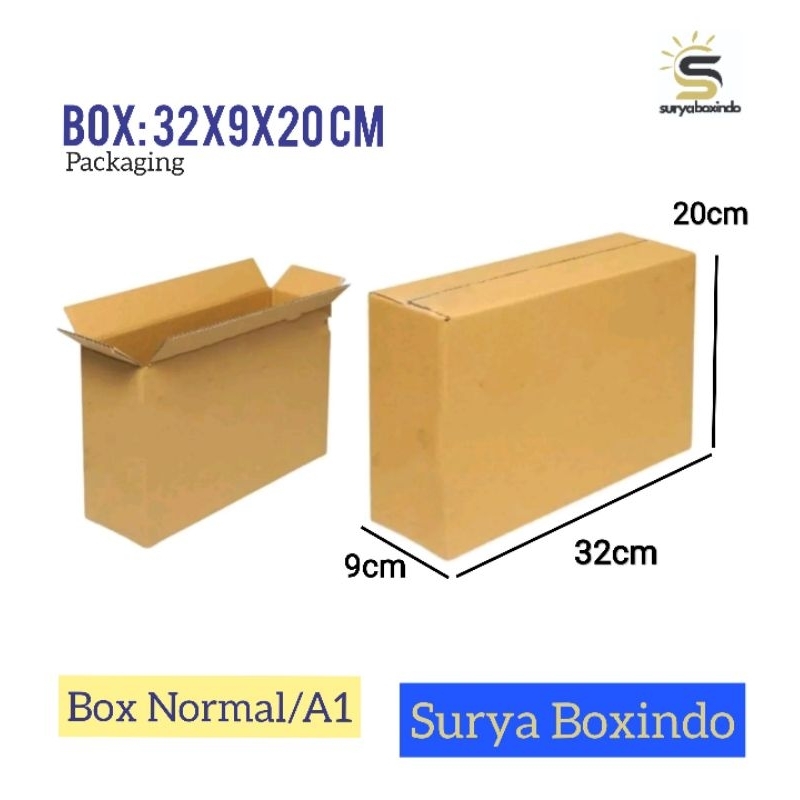

Box 32x9x20 Cm{Elmeira}/Kardus/Karton/packing/Hampers