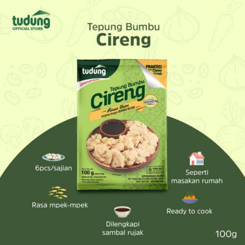 

TUDUNG TEPUNG BUMBU CIRENG 100GR