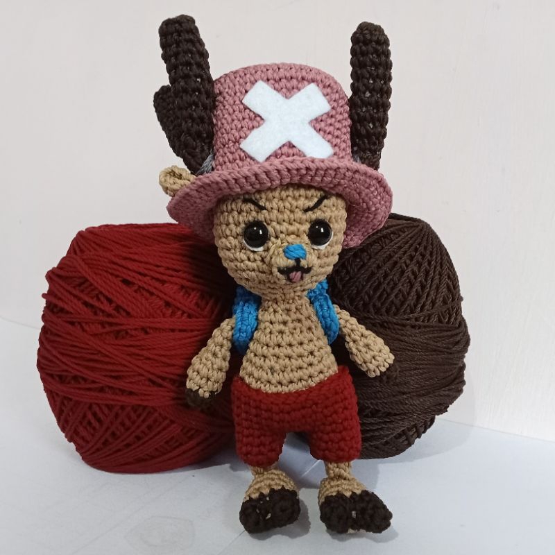 Boneka rajut Chopper One piece/Amigurumi Chopper One piece