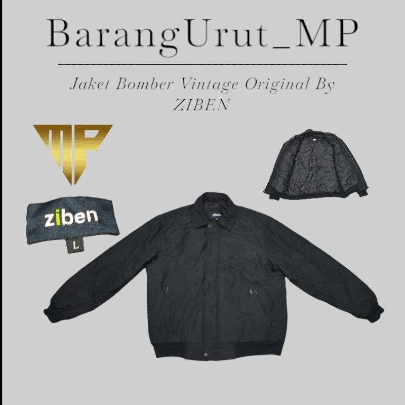 Jaket Casual Vintage Bomber Original ZIBEN Second