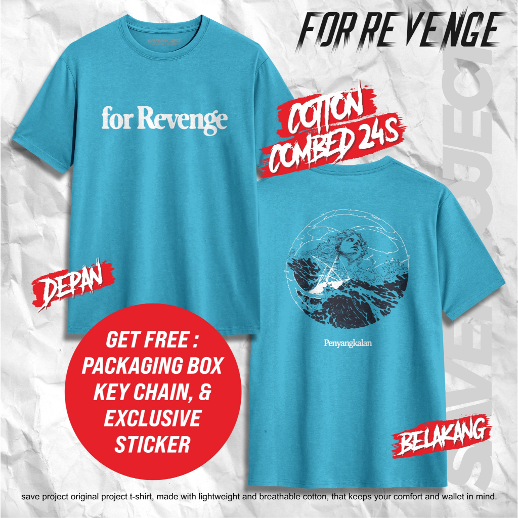SAVE. Project | Kaos For Revenge "PENYANGKALAN 2.0" | T-Shirt Band For Revenge | Baju Kaos Distro