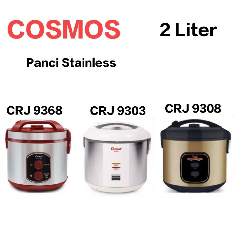 Magic Com Cosmos Panci Stainless 2 Liter Anti Lengket