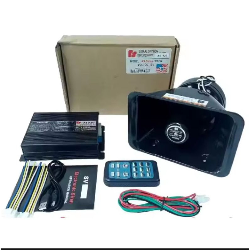 Sirine Toa Patwal Mobil Motor Universal Modul Amplie 9 Suara 12Volt