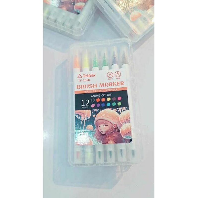 

Penjualan Terpopuler Trifero Brush Marker 12 Pen TF - 1050 ( 12 Color )