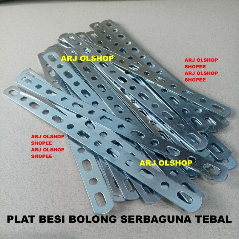 Besi Plat Bolong PUTIH/ Plat Besi Bolong Universal Serbaguna / Plat Bolong