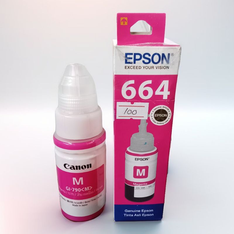 tinta printer Epson 664 original untuk printer L100 L200 L210 L220 Red