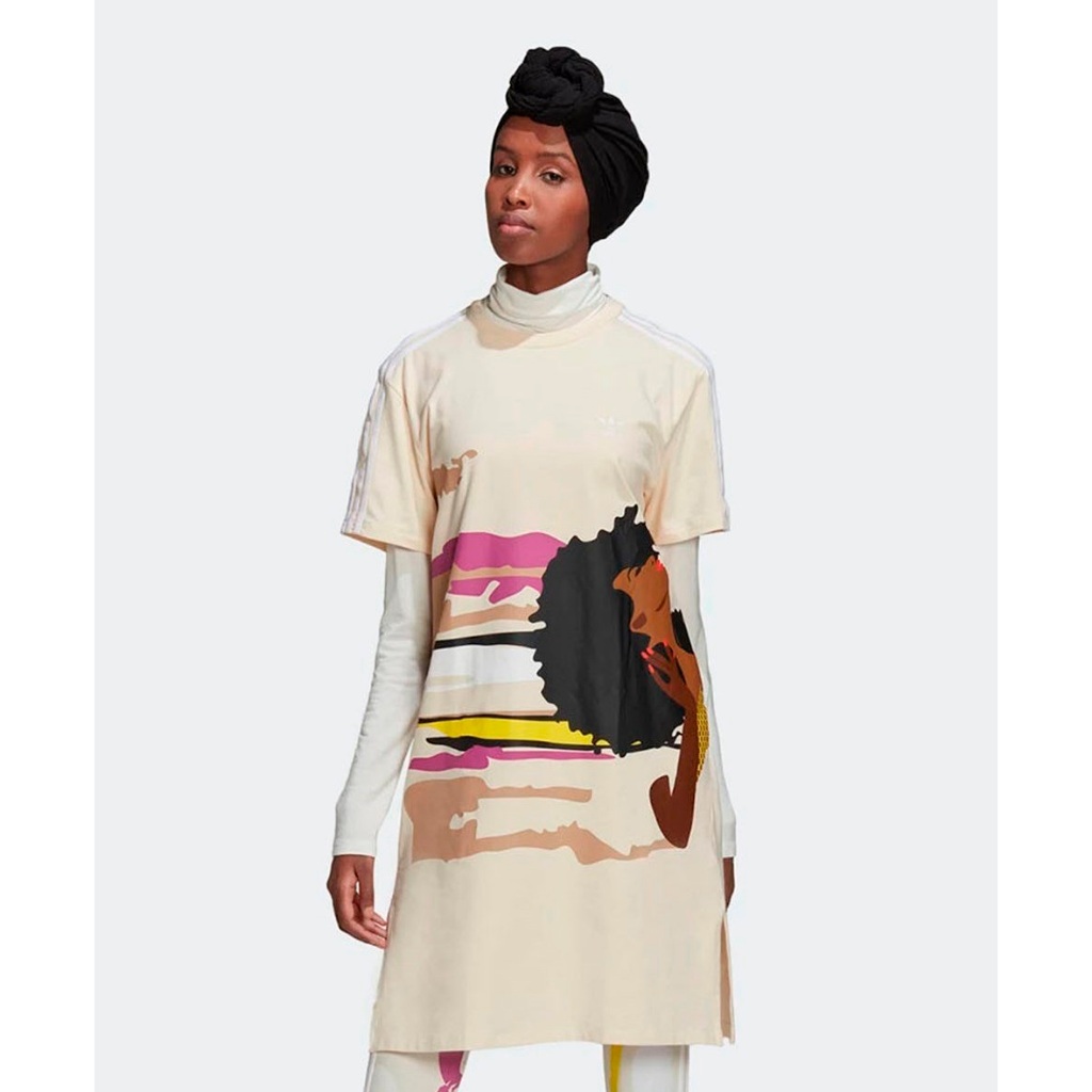 ADIDAS THEBE MAGUGU TEE DRESS ADIHK5202