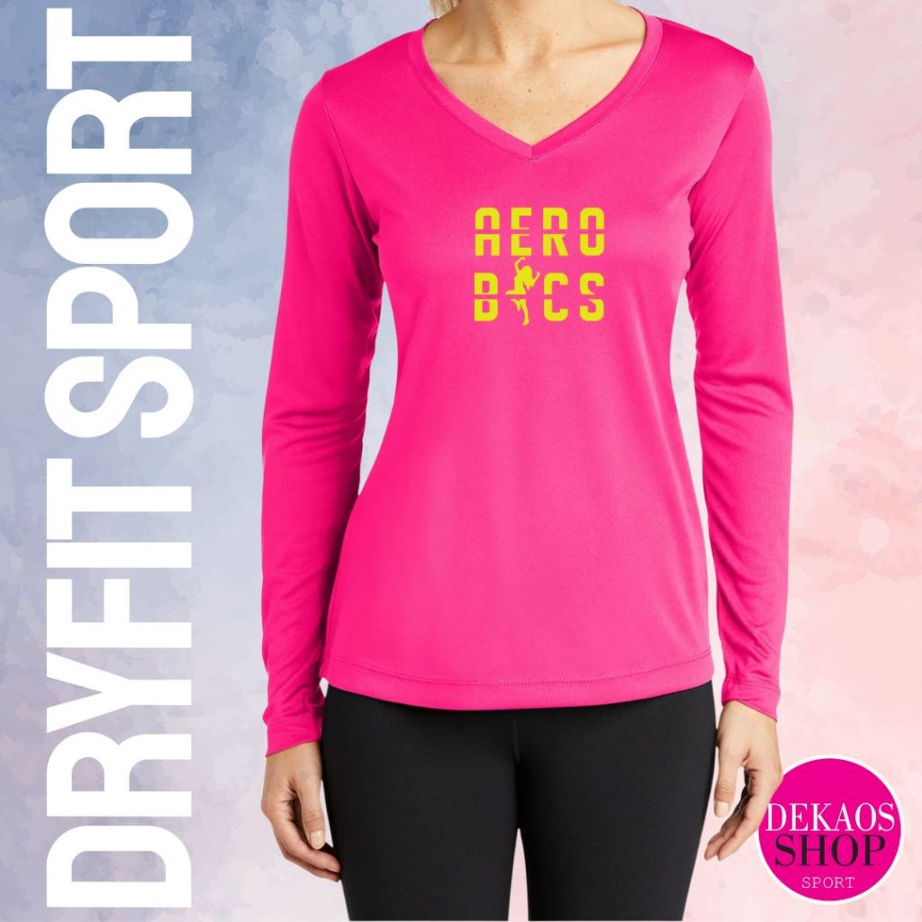 BAJU OLAHRAGA WANITA SENAM AEROBIC ZUMBA POUNDFIT KAOS AEROBIC WANITA ATASAN SENAM WANITA AEROBIC KA