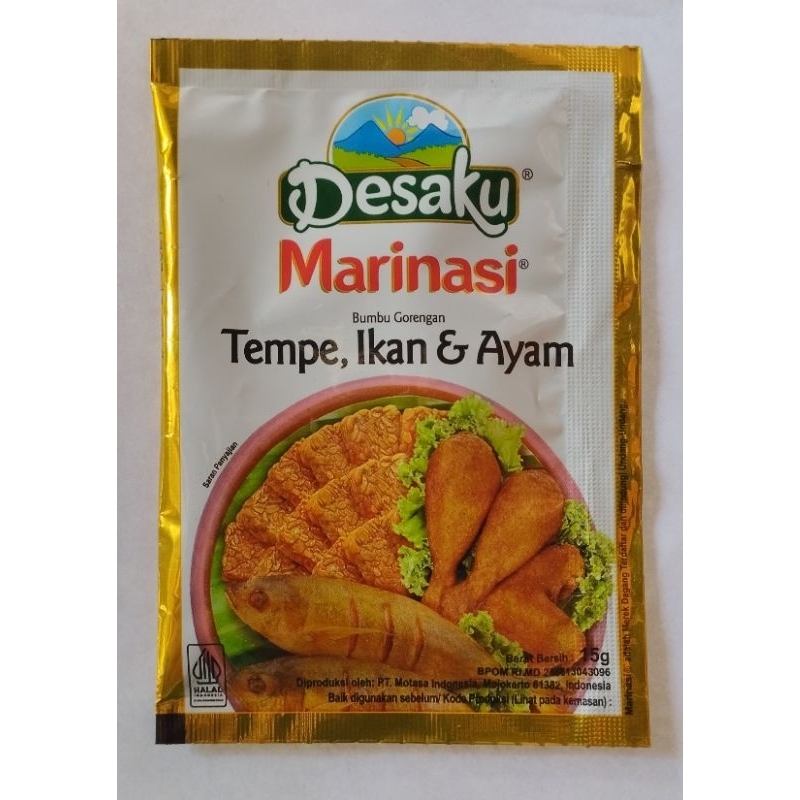 

Desaku bumbu marinasi - bumbu gorengan tempe, ikan & ayam isi 12 scht.