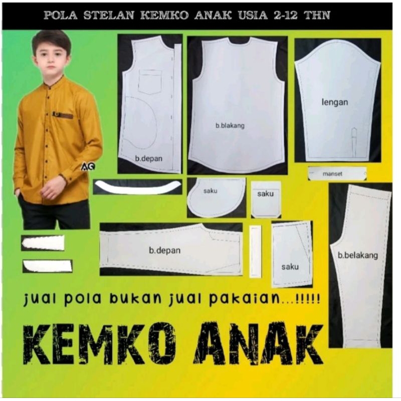 pola stelan kemko anak(KEmeja KOko)