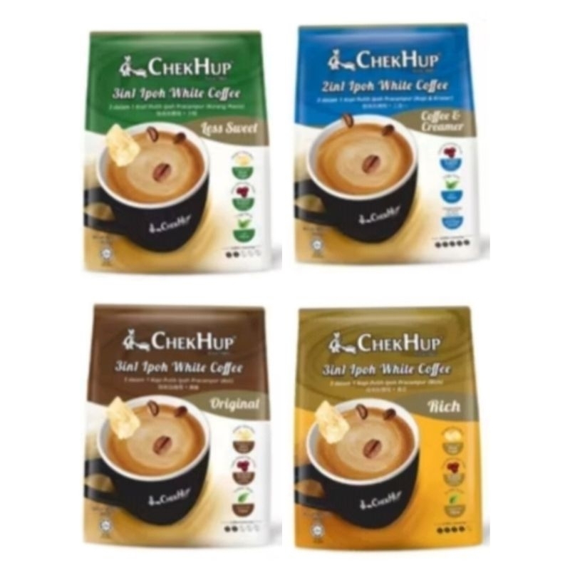 

Chek Hup Ipoh white coffee 1pack = 12 sachets
