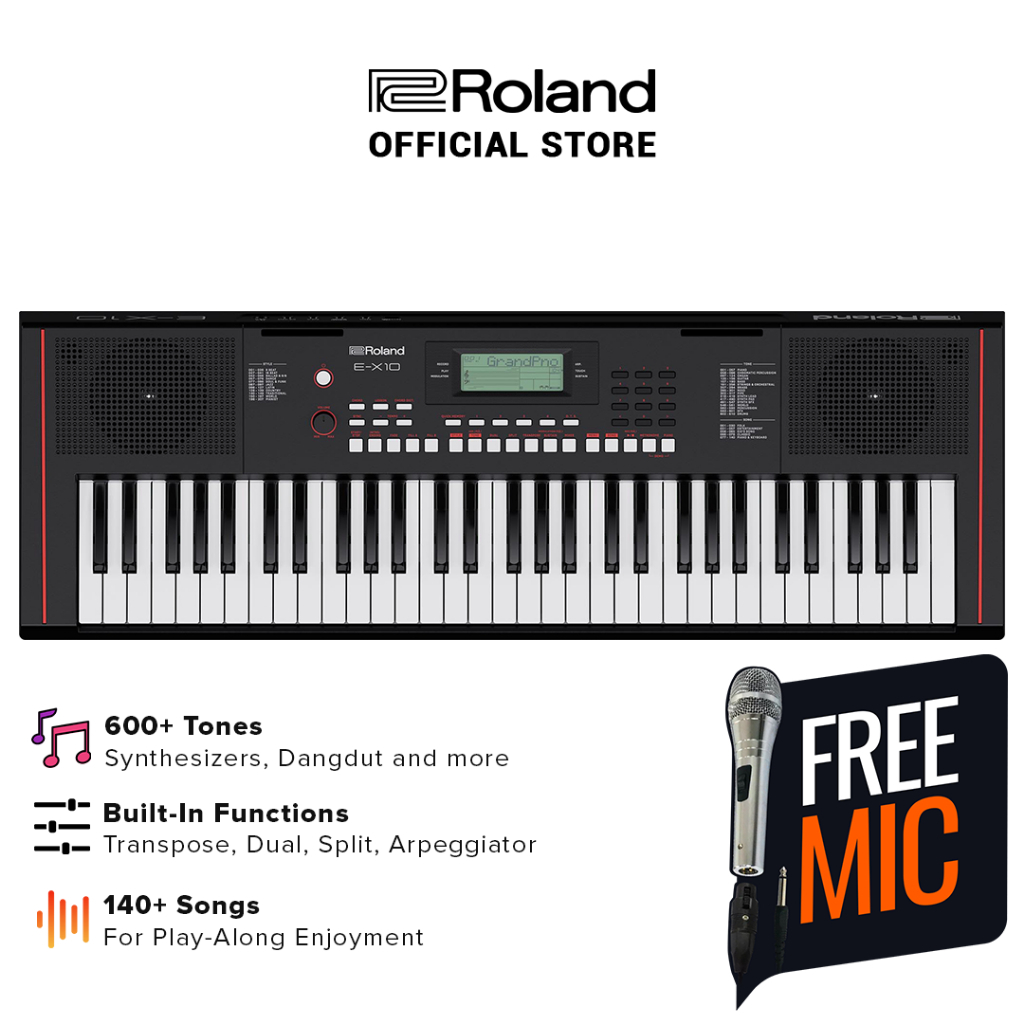 Roland E-X10 Arranger Keyboard 61-Keys