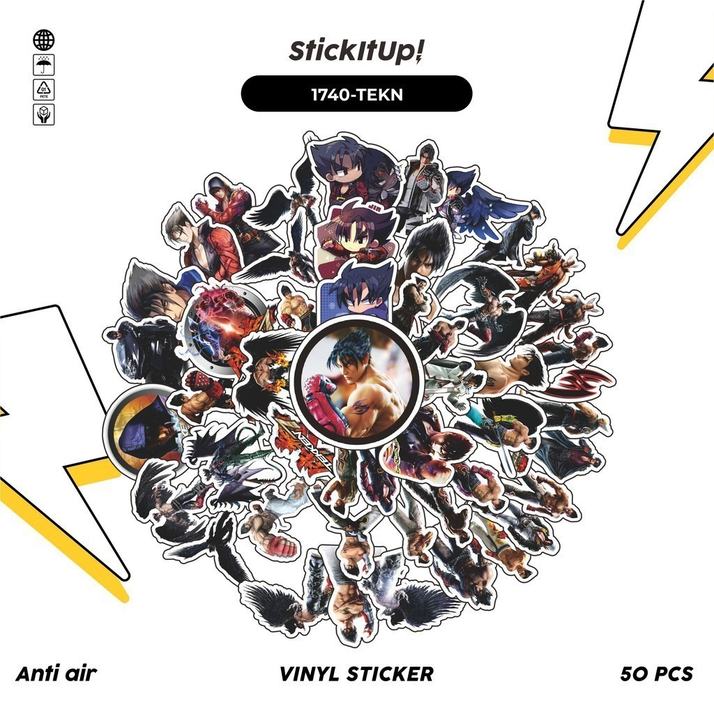 

COD✨ 50 Pcs Stiker TEKKEN CHARACTER JIN KAZAMA Lucu Anti Air Untuk Dekorasi Notebook Sepeda Skateboard Handphone DIY