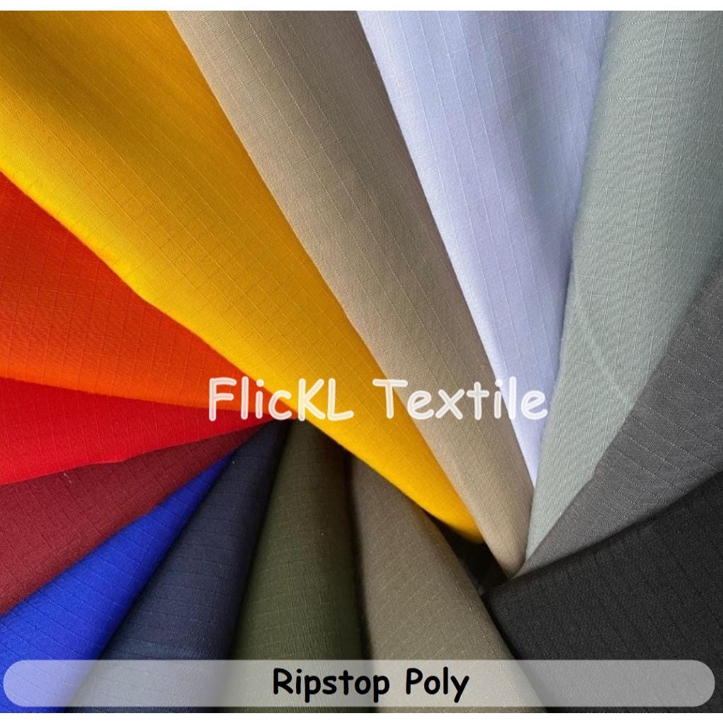 Kain Ripstop Poly Bahan Ripstop PE Polyster Ripstop Polyester PE