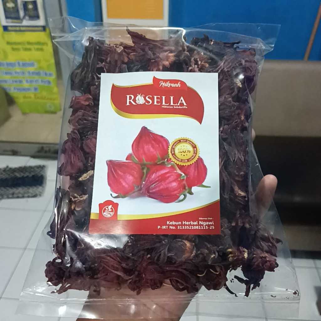 

Teh Bunga Rosella Merah 100gr Hikmah Teh Curah Asli Original