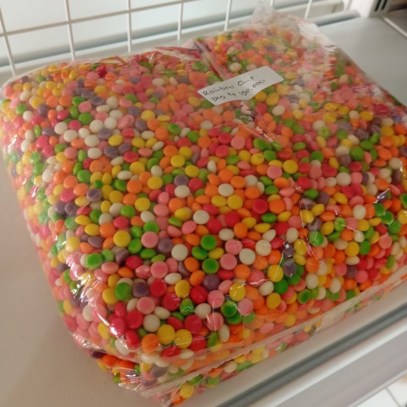 

Rainbow Choco Chips Sprinkle 3kg Bijian Warna Warni Rainbow Bahan Dekorasi Cake Kue Ultah Muffin Cupcake