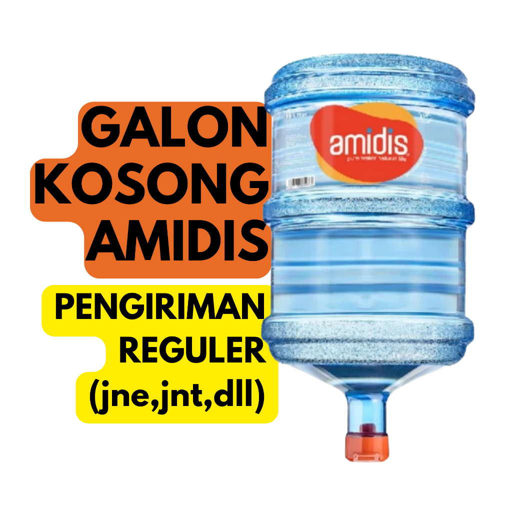 

Galon 19 liter Kosong Amidis - Pengiriman Reguler